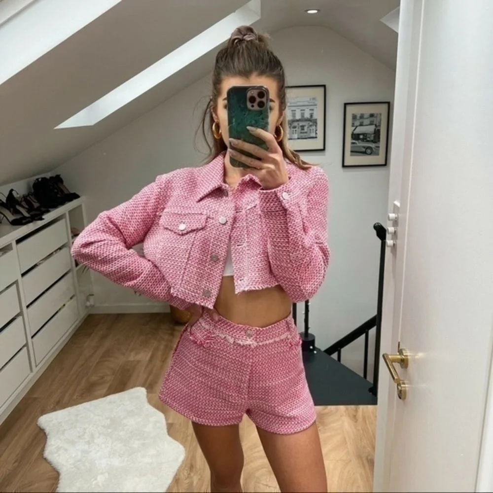 ZARA tweed structured shorts 8477/034 - Picture 7 of 16